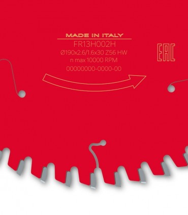 تیغ اره دیسکی برش اچ پی ال HPL فرود ایتالیا قطر 190 دندانه 56