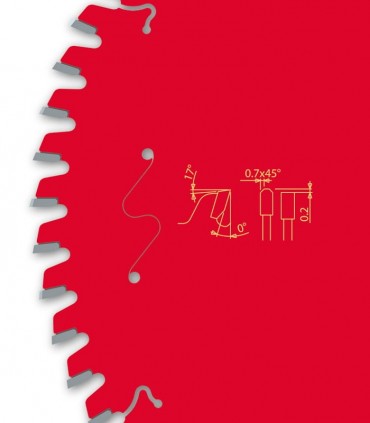 تیغ اره دیسکی برش اچ پی ال HPL فرود ایتالیا قطر 210 دندانه 60