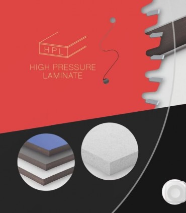 تیغ اره دیسکی برش اچ پی ال HPL فرود ایتالیا قطر 210 دندانه 60