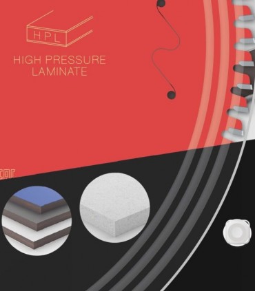 تیغ اره دیسکی برش اچ پی ال و کورین فرود قطر 305 دندانه 96 - FR29H001M