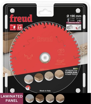 اره دیسکی الماسه ام دی اف بر 190x2.1/1.4x30 Z60 فرود - FR13L002HC