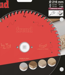 تیغ اره دیسکی الماسه ام دی اف بر فرود ایتالیا قطر 216 دندانه 60 - FR16L002T