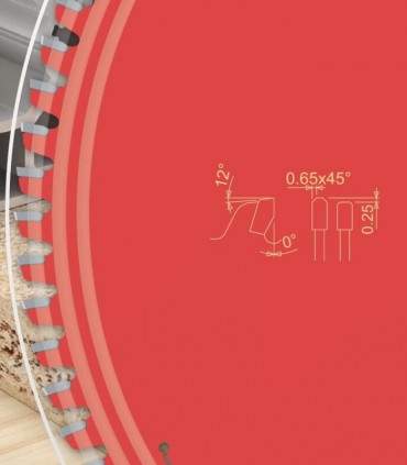 تیغ اره دیسکی الماسه فلز بر قطر 300 دندانه 80 فرود ایتالیا - FR28M001M