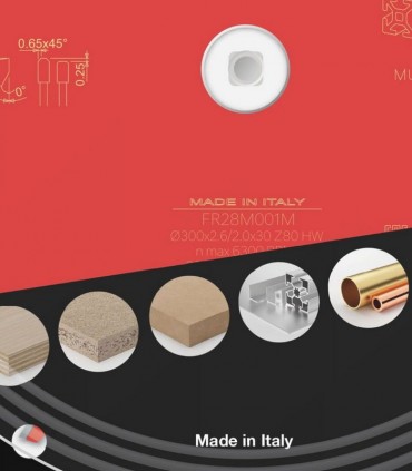 تیغ اره دیسکی الماسه فلز بر قطر 300 دندانه 80 فرود ایتالیا - FR28M001M