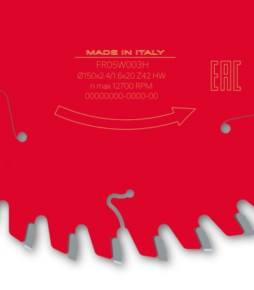 تیغ اره دیسکی الماسه تخصصی برش چوب قطر 150 دندانه 42 فرود ایتالیا - FR05W003H