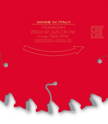 تیغ اره دیسکی الماسه چوب بر قطر 160 دندانه 36 فرود ایتالیا - FR06W004H