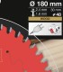 تیغ اره دیسکی الماسه برش چوب قطر 180 دندانه 48 فرود ایتالیا - FR09W004H