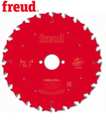 تیغ اره دیسکی الماسه دندانه درشت چوب بر فرود ایتالیا قطر 190 دندانه 24 - FR13W006H