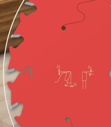 تیغ اره دیسکی الماسه دندانه درشت چوب بر فرود ایتالیا قطر 190 دندانه 24 - FR13W006H