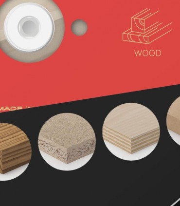 تیغ اره دیسکی الماسه دندانه درشت چوب بر فرود ایتالیا قطر 190 دندانه 24 - FR13W006H