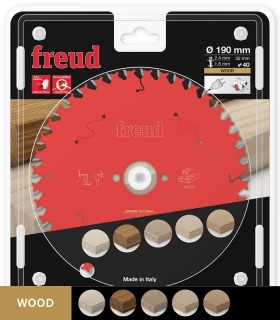 تیغ اره دیسکی الماسه برش چوب قطر 190 دندانه 40 فرود ایتالیا - FR13W007H