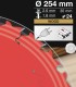 تیغ اره دیسکی الماسه چوب بری قطر 254 دندانه 24 فرود ایتالیا - FR24W001T