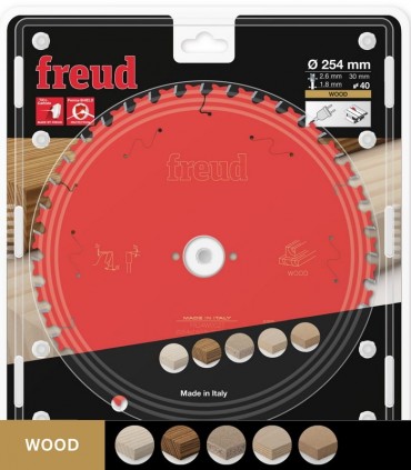 تیغ اره دیسکی الماسه چوب بری قطر 254 دندانه 40 فرود ایتالیا - FR24W002T
