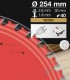 تیغ اره دیسکی الماسه چوب بری قطر 254 دندانه 40 فرود ایتالیا - FR24W002T