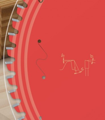 تیغ اره دیسکی الماسه چوب بر قطر 254 دندانه 60 فرود ایتالیا - FR24W001M