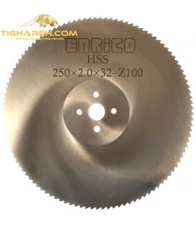 تیغ اره دیسکی HSS  آلومنیوم بر ENRICO - 250×2.0×32-Z100