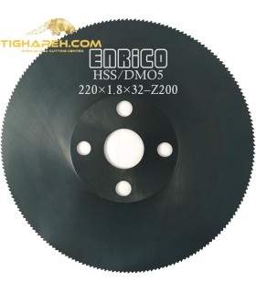 تیغ اره دیسکی HSS/DMO5  فولاد بر ENRICO - 220×1.8×32-Z200