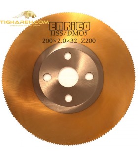 تیغ اره دیسکی HSS/DMO5  فولاد بر ENRICO - 200×2.0×32-Z200