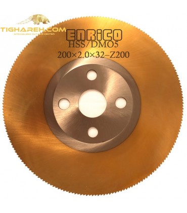 تیغ اره دیسکی HSS/DMO5  فولاد بر ENRICO - 200×2.0×32-Z200