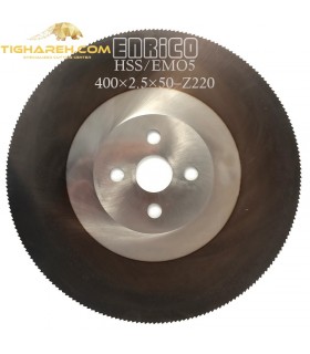تیغ اره دیسکی HSS/EMO5 فولاد و استیل بر ENRICO - 400×2.5×50-Z220